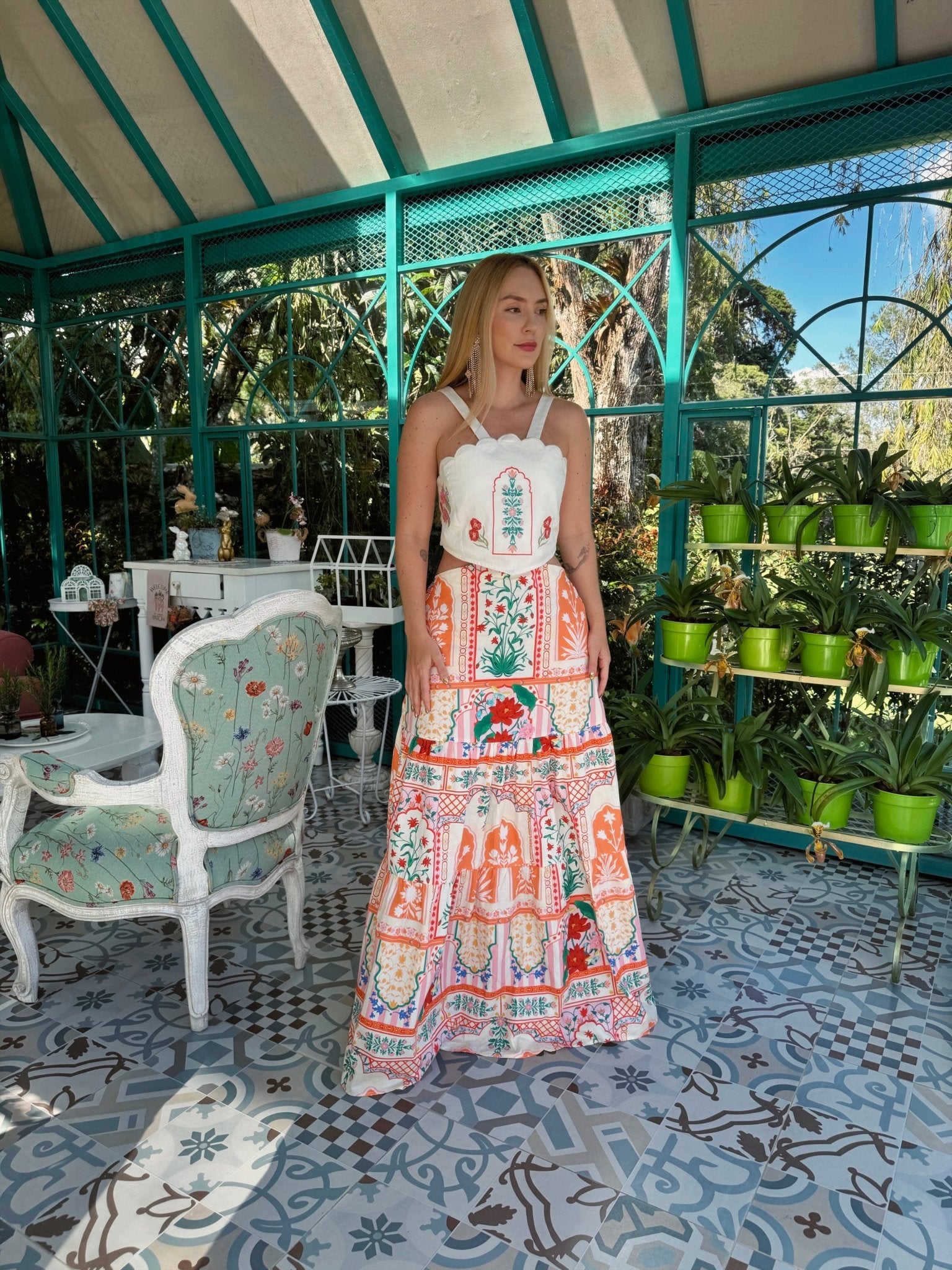 MAXI DRESS JAIPUR - Rosa Pistacho